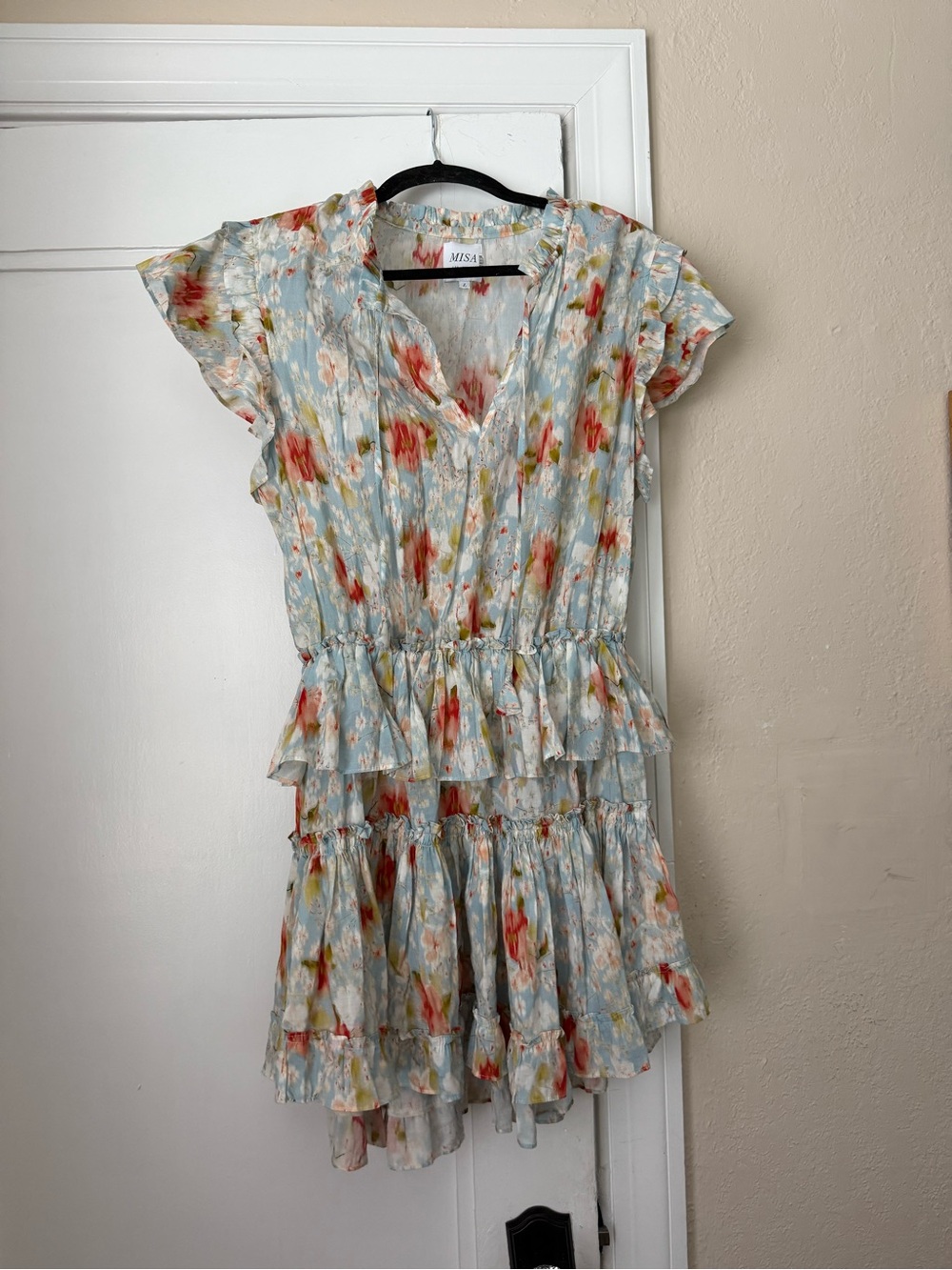 MISA Los Angeles Georgia Mini Dress Pura Vida Floral Size L